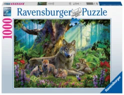 Ravensburger Wolvenfamilie In Het Bos - Puzzel Van 1000 Stukjes -Puzzelwinkel ravensburger wolvenfamilie in het bos puzzel van 1 1
