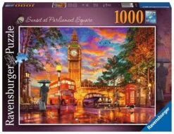 Ravensburger Zonsondergang Op Parliament Square, Londen - Puzzel 1000 Stukjes