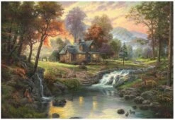 Schmidt Bergrust - Thomas Kinkade - Puzzel Van 1000 Stukjes -Puzzelwinkel schmidt bergrust thomas kinkade puzzel van 1000 st 1