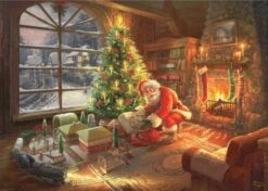 Schmidt De Kerstman Is Er - Thomas Kinkade - Puzzel Van 1000 Stukjes -Puzzelwinkel schmidt de kerstman is er thomas kinkade puzzel va 1