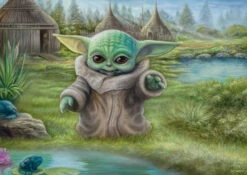 Schmidt De Mandalorian - Babyjoda - Thomas Kinkade - Puzzel Van 1000 Stukjes -Puzzelwinkel schmidt de mandalorian babyjoda thomas kinkade puz 1