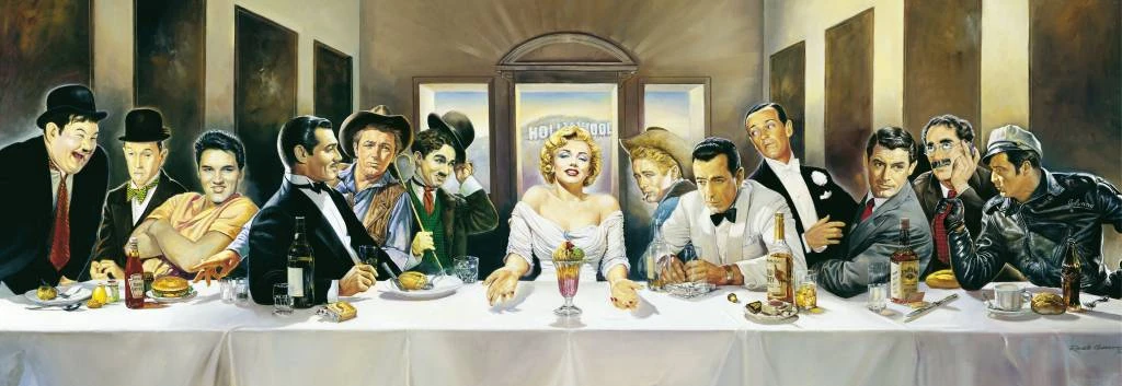 Schmidt Diner Met Beroemdheden - 1000 Stukjes 3 Schmidt Diner Met Beroemdheden - 1000 Stukjes