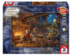 Schmidt Het Atelier Van De Kerstman - Thomas Kinkade - Puzzel Van 1000 Stukjes