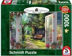 Schmidt Zicht Op De Bloeiende Tuinen - Dominic Davison - Puzzel Van 1000 Stukjes -Puzzelwinkel schmidt zicht op de bloeiende tuinen dominic davis 1