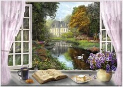 Schmidt Zicht Op De Kasteeltuin - Dominic Davison - Puzzel Van 1000 Stukjes