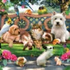 SUNSOUT Pets In The Park - Legpuzzel Van 500 XXL Stukjes -Puzzelwinkel sunsout pets in the park legpuzzel van 500 xxl stu