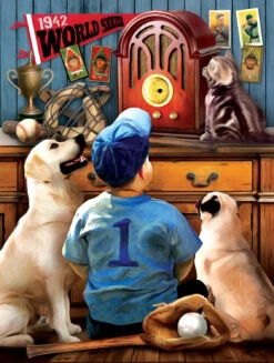 SUNSOUT Tom Wood - Listening To The Game - Legpuzzel Van 300 XXL Stukjes